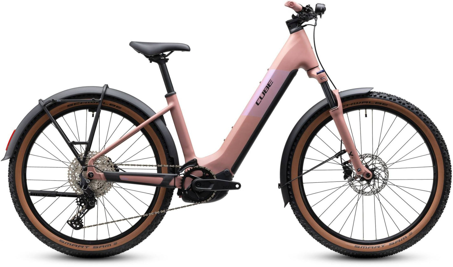 CUBE REACTION HYBRID PERFORMANCE 720 FE HARDTAIL eMTB BIKE 2027 RUBY 'N' BLACK (EASY ENTRY)