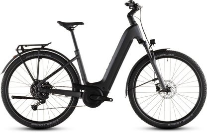 CUBE NURIDE HYBRID PERFORMANCE 600 EASY ENTRY eTREKKING BIKE 2026 SLABGREY' N 'BLACK