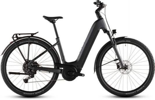 CUBE NURIDE HYBRID PERFORMANCE 600 EASY ENTRY eTREKKING BIKE 2026 SLABGREY' N 'BLACK