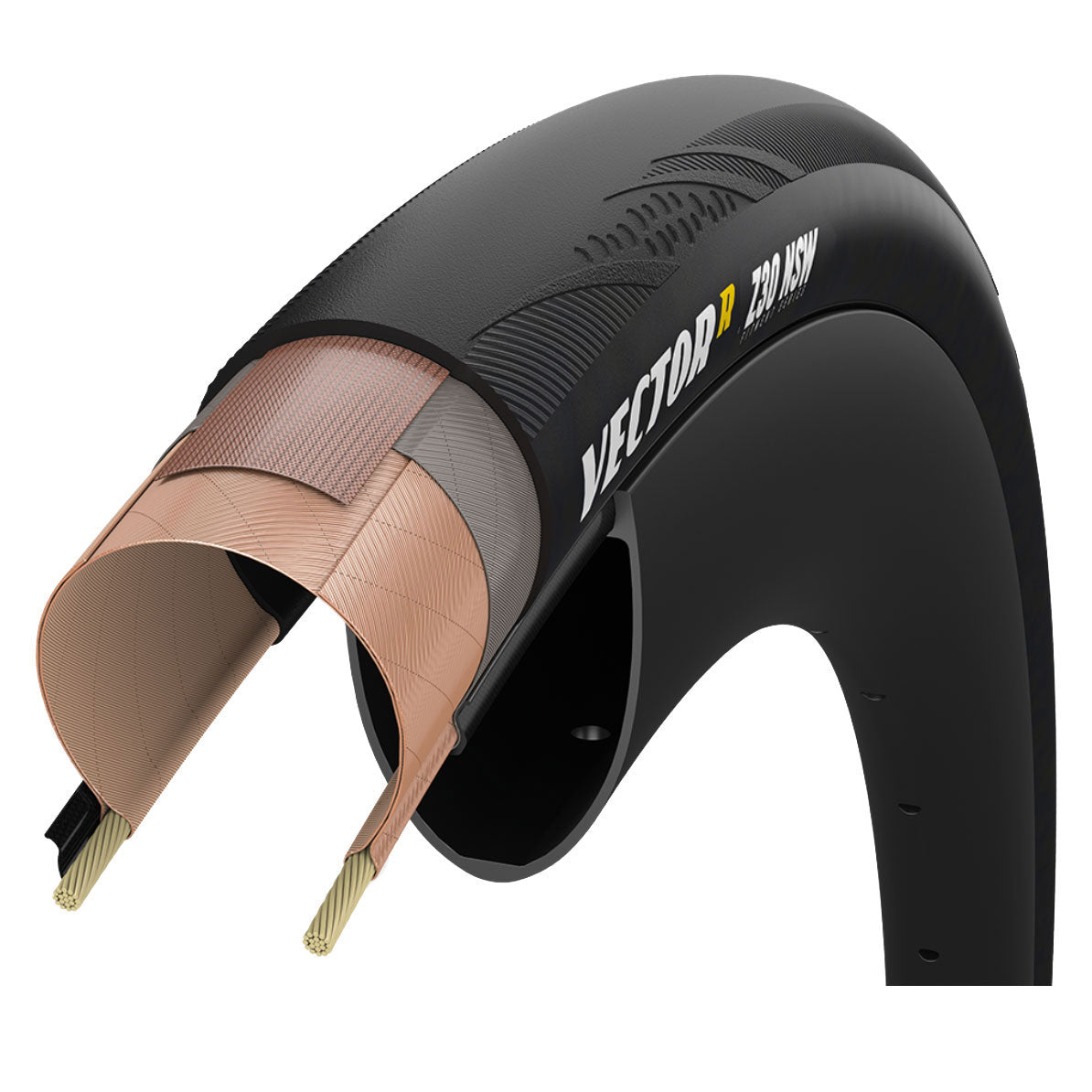 ZIPP GOODYEAR VECTOR R Z30 SW FOLDING TYRE