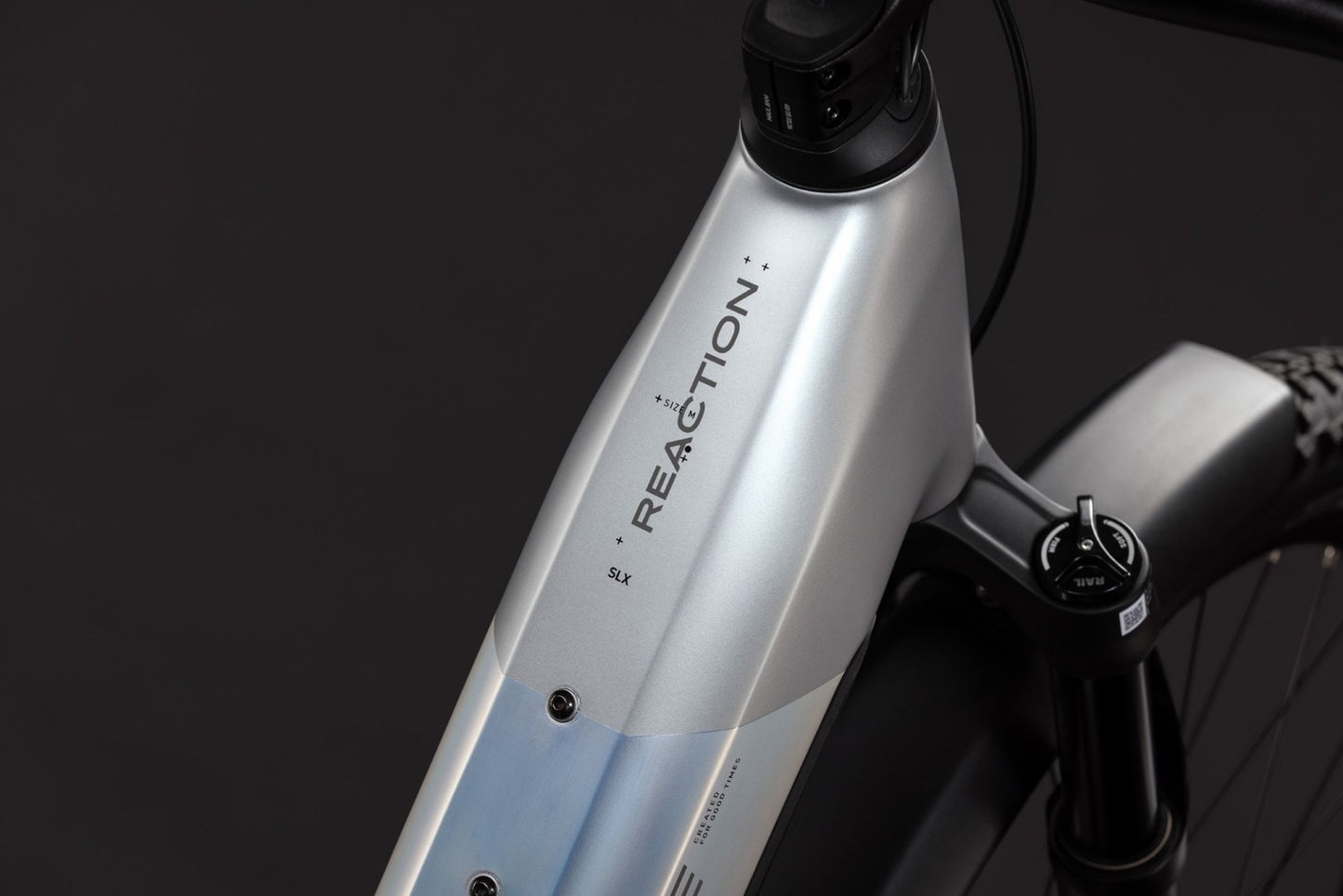 CUBE REACTION HYBRID SLX 800 FE HARDTAIL eMTB BIKE 2027 PLATINUM 'N' REFLEX (EASY ENTRY)
