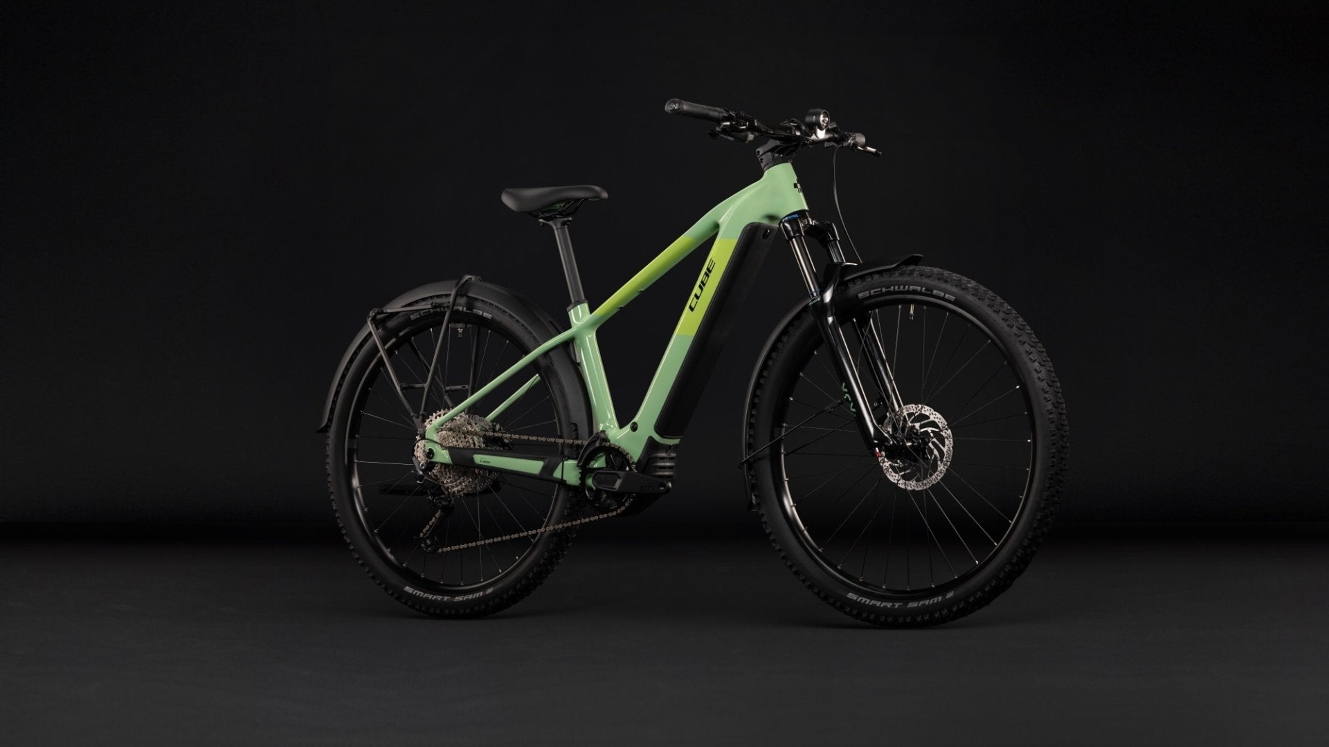 CUBE REACTION HYBRID ONE 720 FE HARDTAIL eMTB BIKE 2027 CACTUS 'N' BLACK