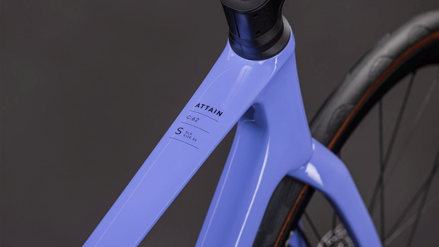 CUBE ATTAIN C:62 SLX ROAD BIKE 2026 LUCIDLILAC' N 'BLACK