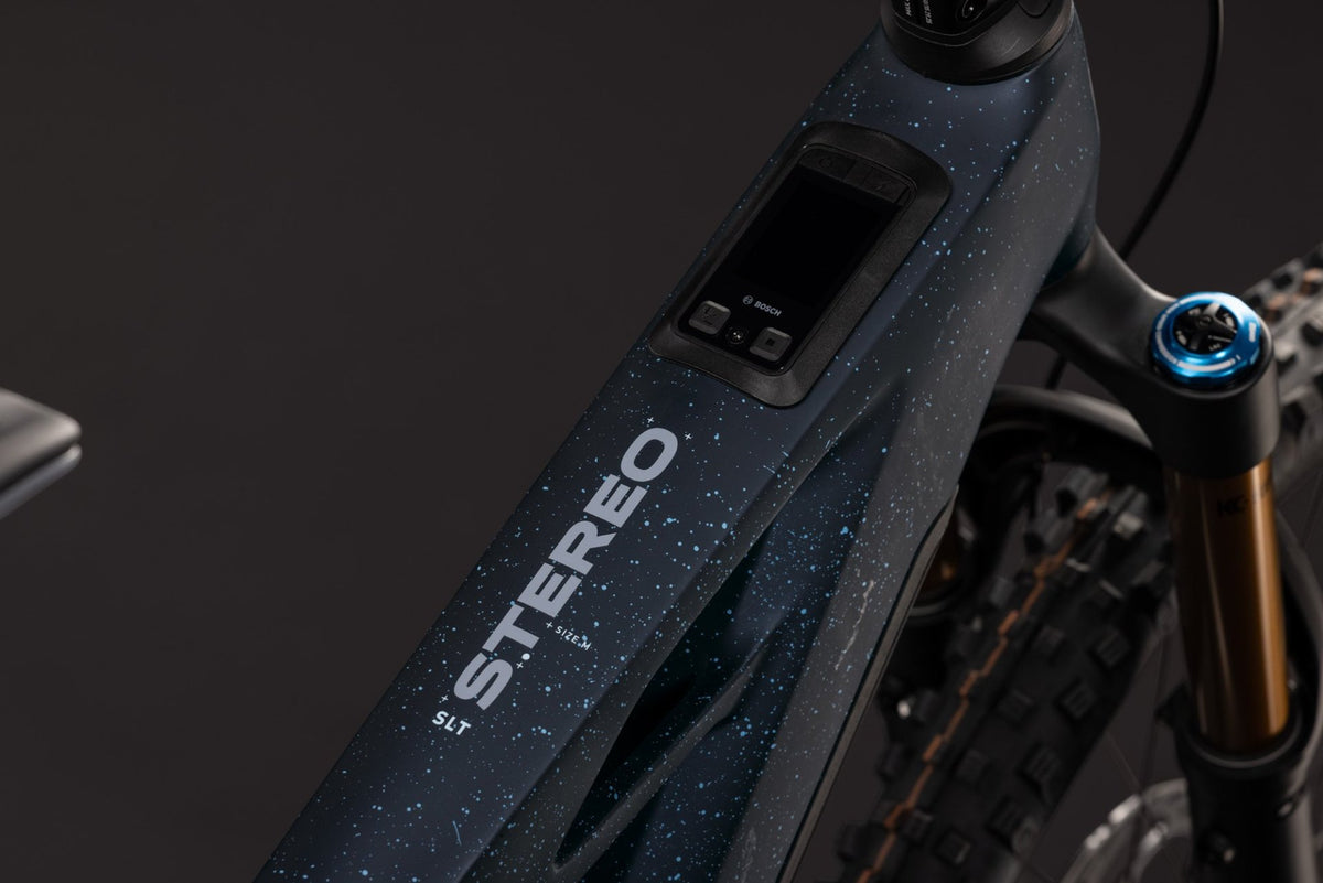 CUBE STEREO HYBRID ONE77 HPC SLT 800 eMTB BIKE 2027 BLUEGALAXY 'N' GREY
