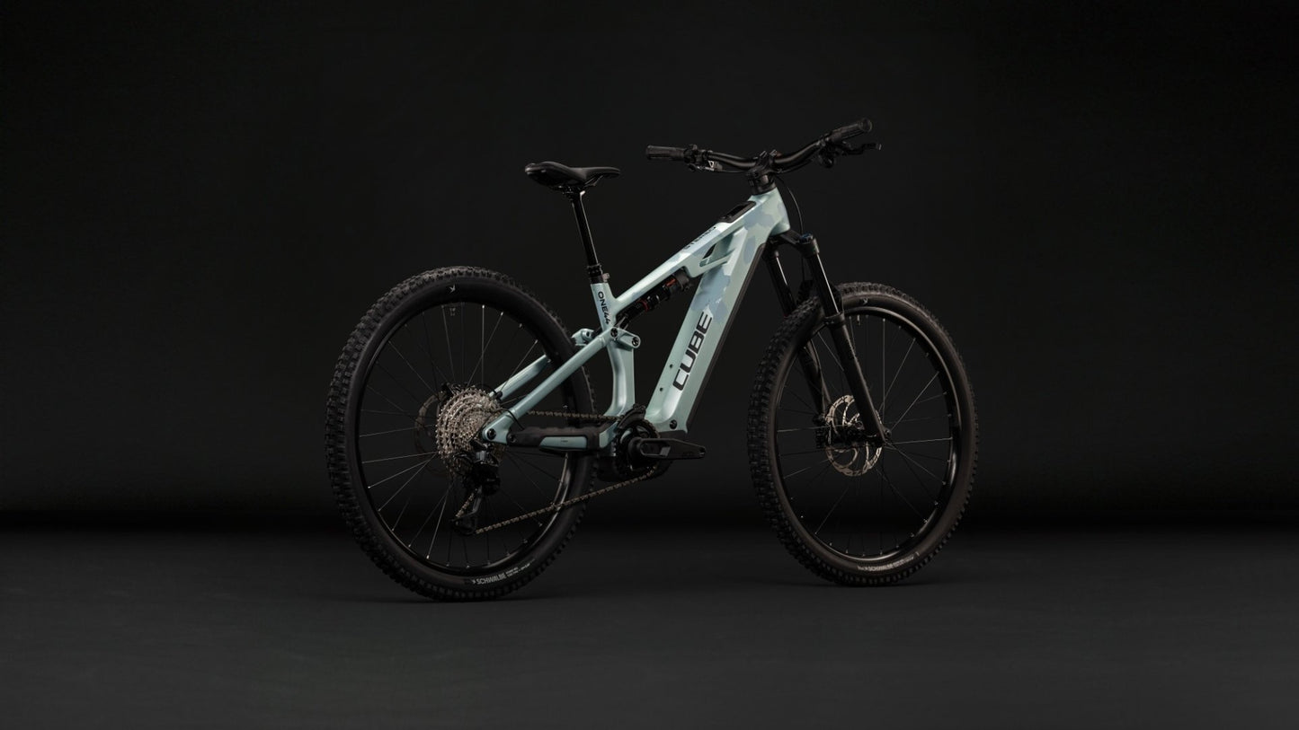 CUBE STEREO HYBRID ONE44 HPC PRO 800 eMTB BIKE 2027 PEARLAQUA 'N' BLACK