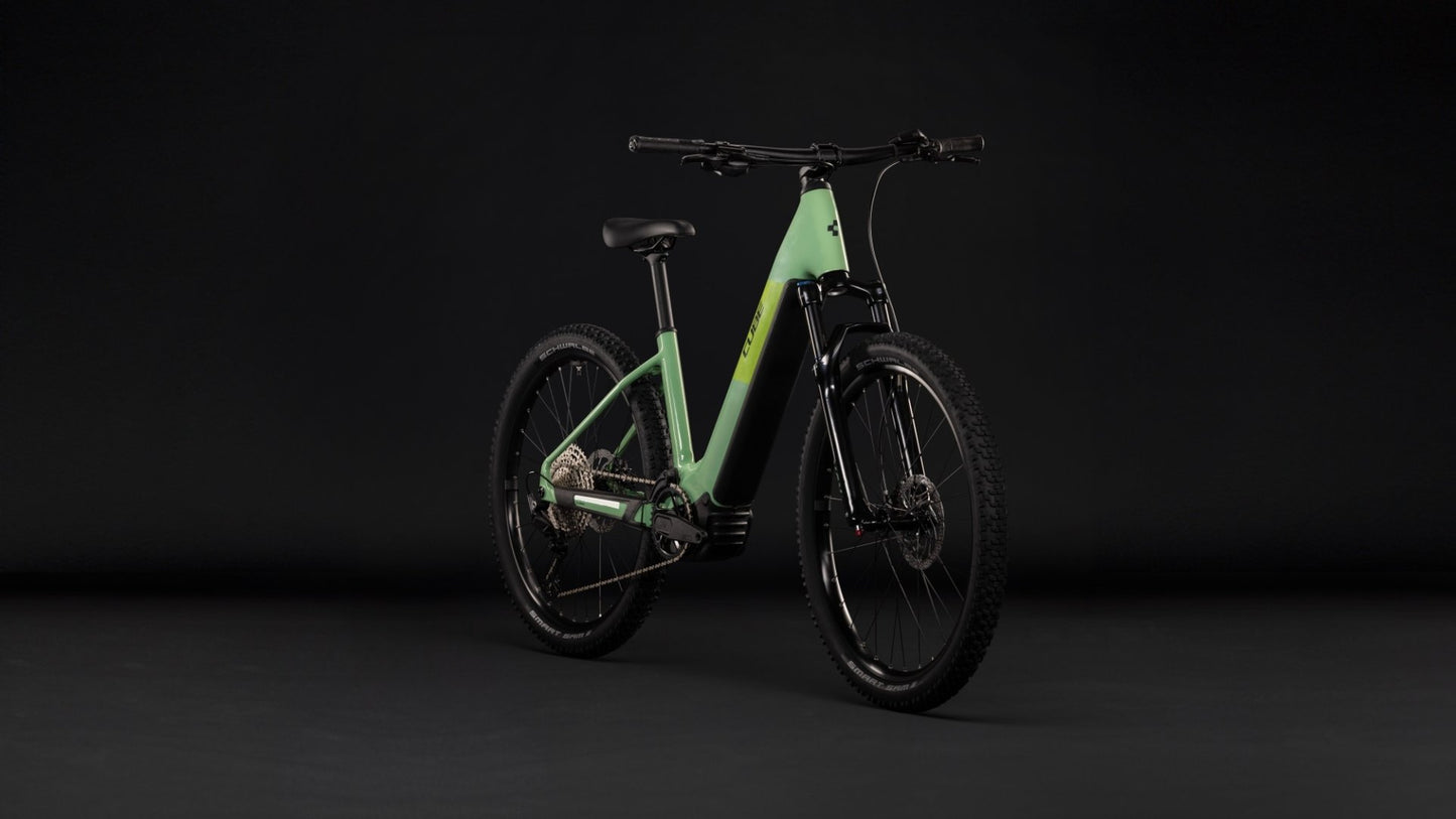 CUBE REACTION HYBRID ONE 720 HARDTAIL eMTB BIKE 2027 CACTUS 'N' BLACK (EASY ENTRY)