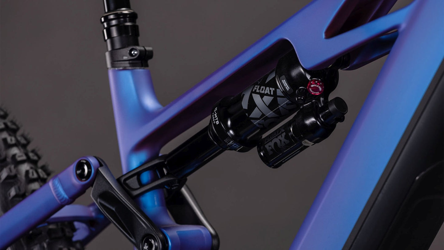CUBE STEREO HYBRID ONE77 HPC SLX 800 eMTB BIKE 2026 BLUEIRIS' N 'BLACK