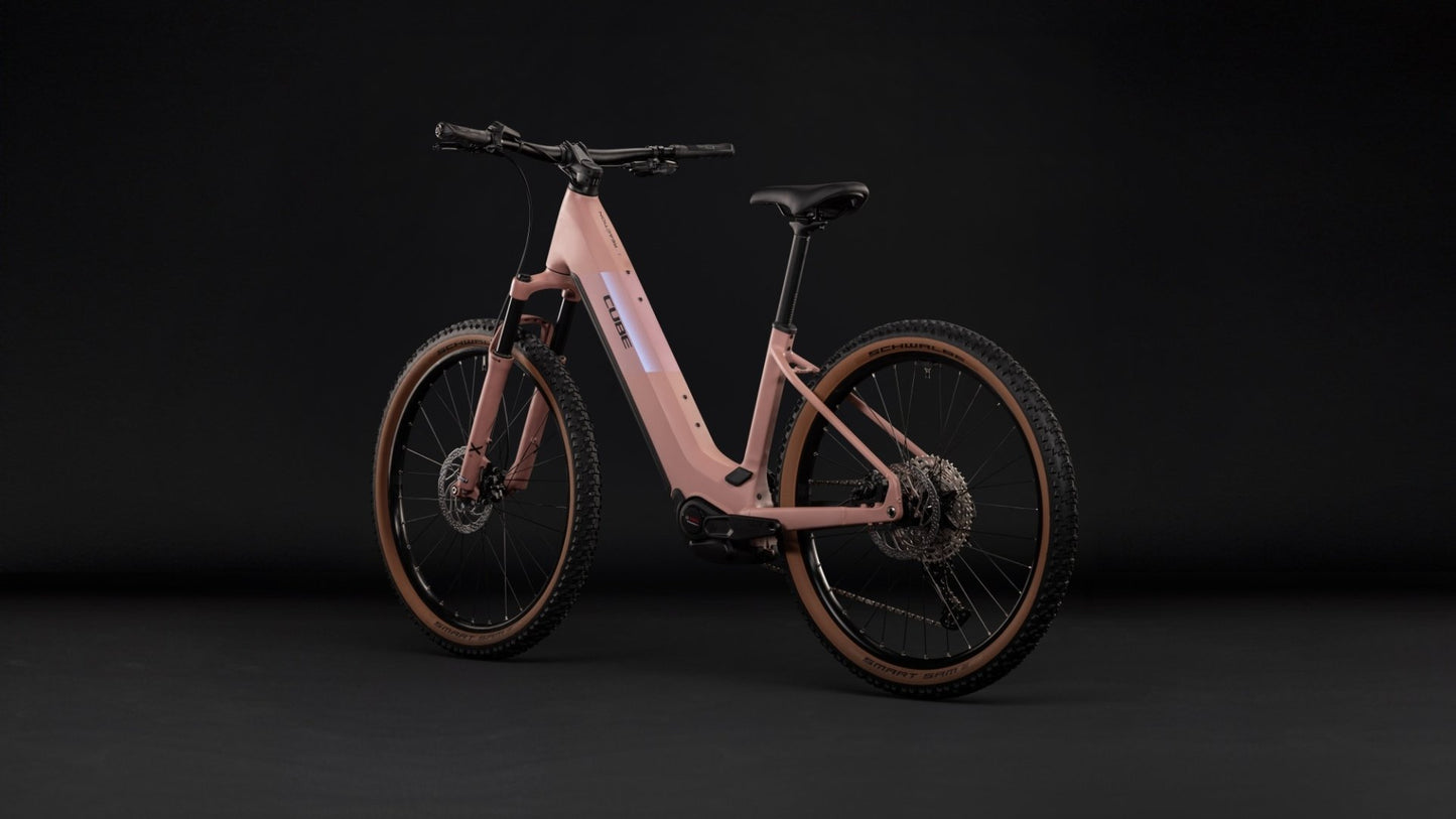 CUBE REACTION HYBRID PERFORMANCE 720 HARDTAIL eMTB BIKE 2027 RUBY 'N' BLACK (EASY ENTRY)