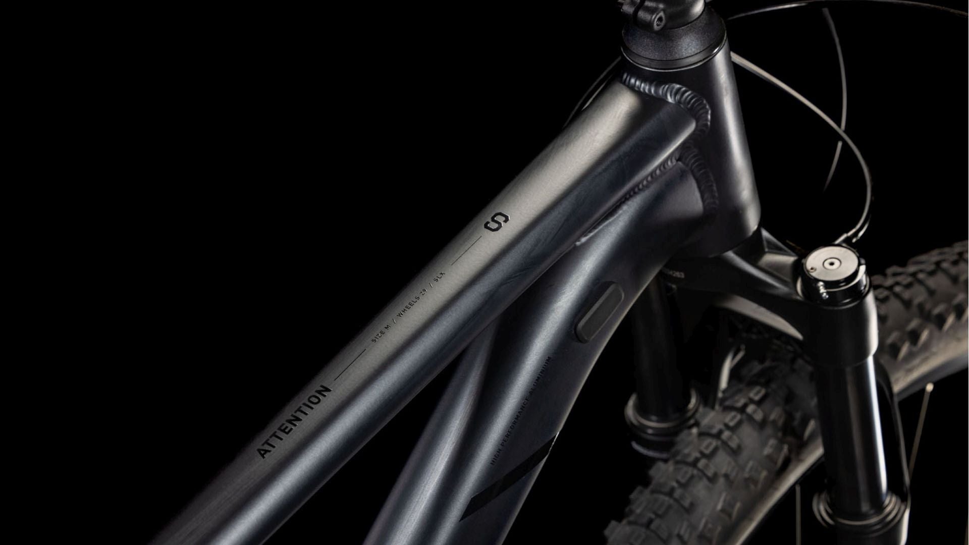 CUBE ATTENTION SLX HARDTAIL MTB BIKE 2025 BLACKMETAL' N 'BLACK