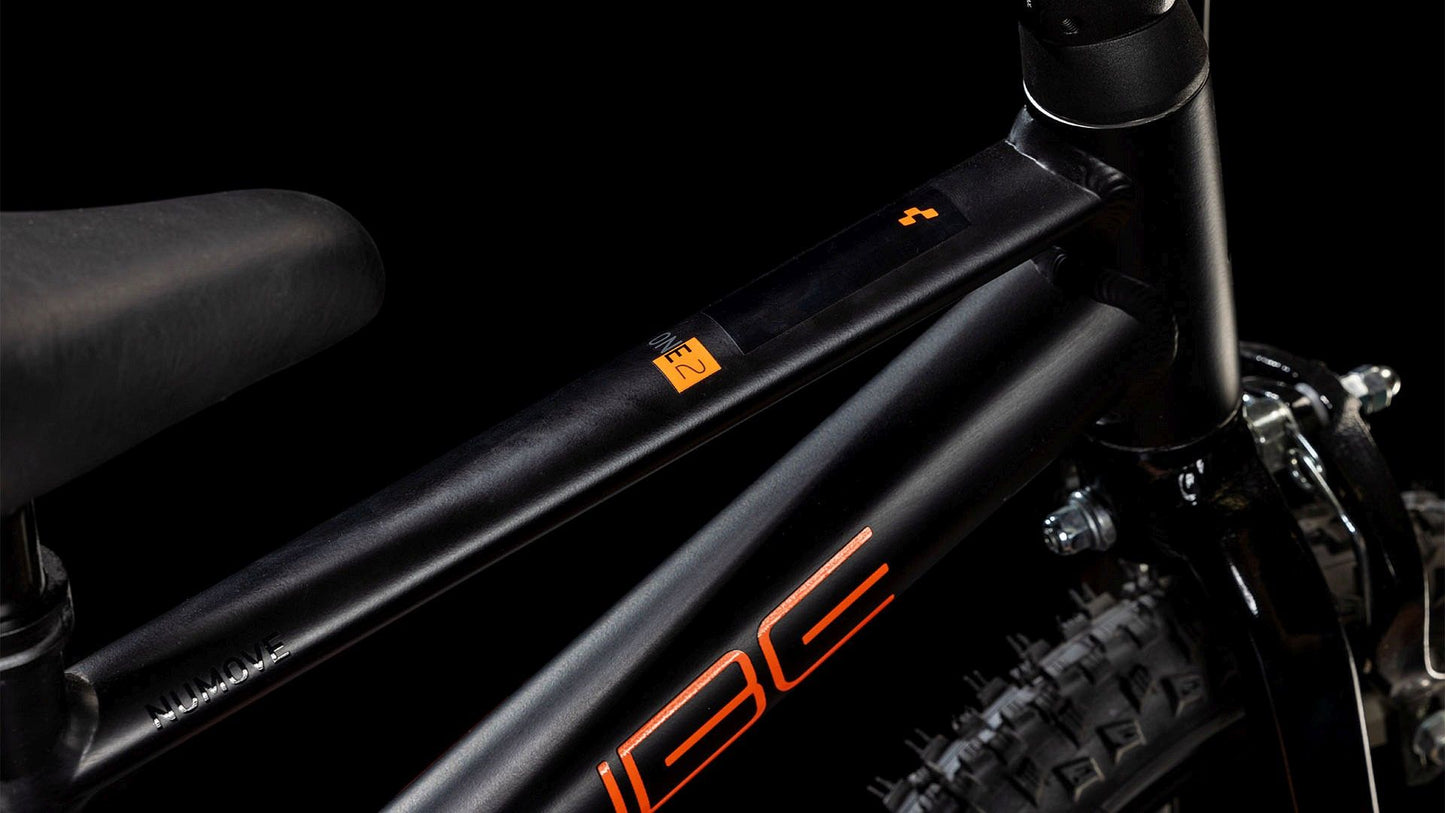 CUBE NUMOVE 120 RT KID'S MTB BIKE 2025 BLACK' N 'ORANGE