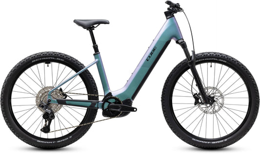 CUBE REACTION HYBRID PRO 800 HARDTAIL eMTB BIKE 2027 POLARLIGHT 'N' BLACK (EASY ENTRY)