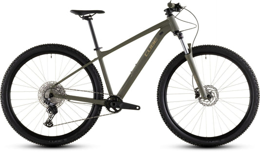 CUBE AIM SLX HARDTAIL MTB BIKE 2026 DUSTYOLIVE' N 'GOLD