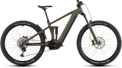 CUBE STEREO HYBRID ONE44 PRO 800 eMTB BIKE 2026 DUSTYOLIVE' N 'GOLD
