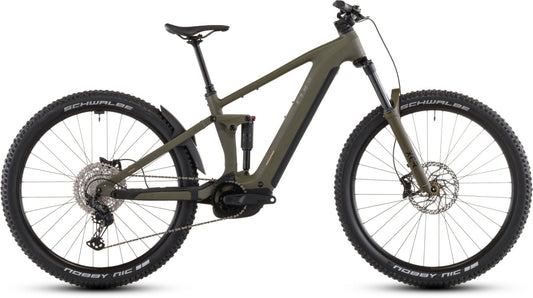 CUBE STEREO HYBRID ONE44 PRO 800 eMTB BIKE 2026 DUSTYOLIVE' N 'GOLD