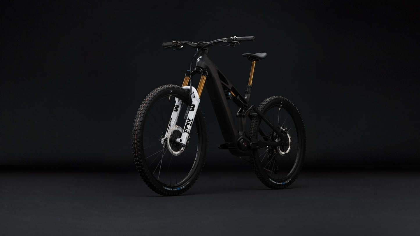 CUBE STEREO HYBRID ONE77 HPC AT 800 eMTB BIKE 2027 CARBON 'N' WHITE