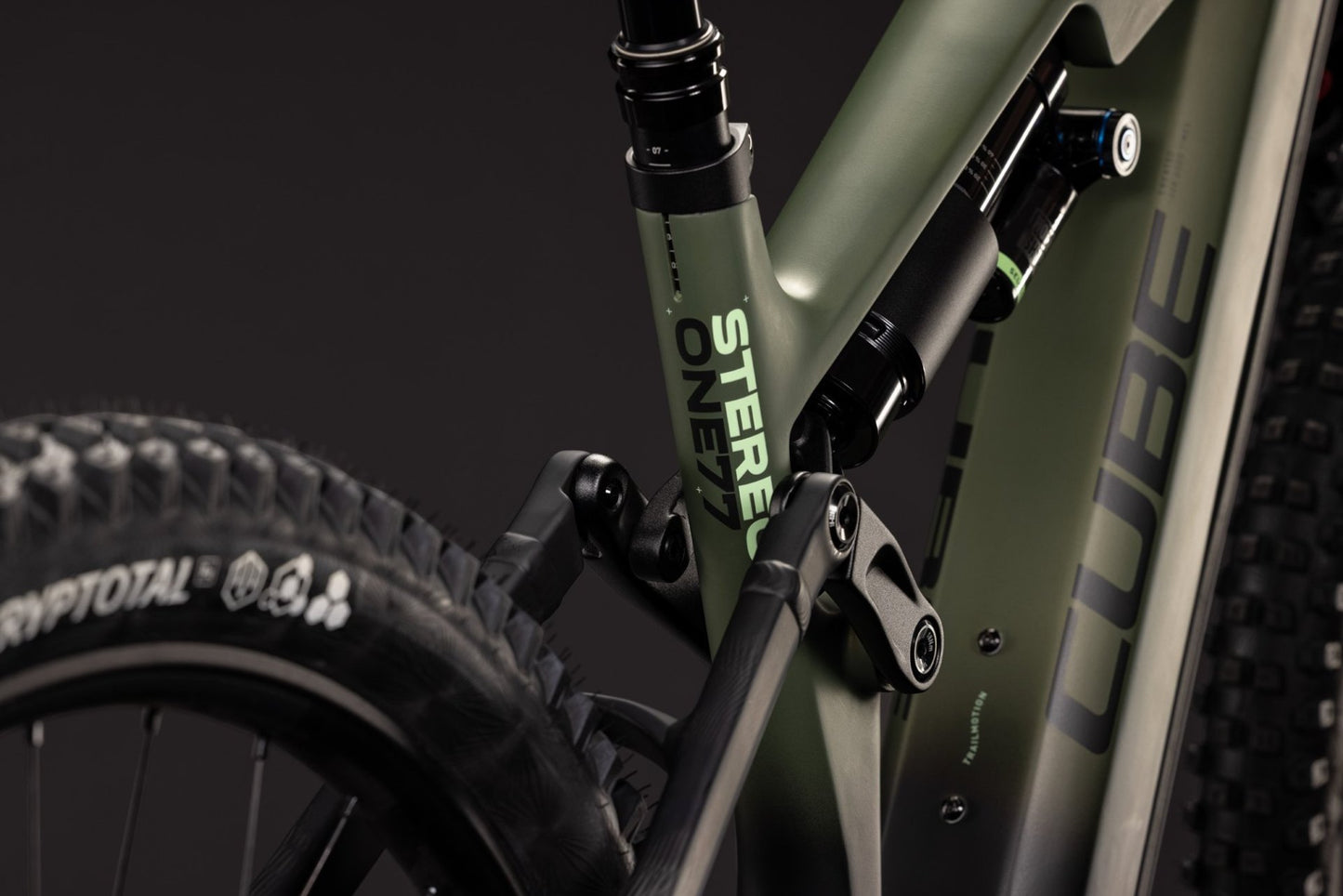 CUBE STEREO HYBRID ONE77 HPC TM 800 eMTB BIKE 2027 REEDGREEN 'N' GILLS
