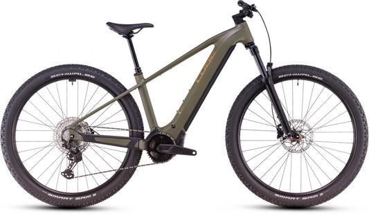 CUBE REACTION HYBRID PRO 800 eMTB BIKE 2025 DUSTYOLIVE' N 'GOLD