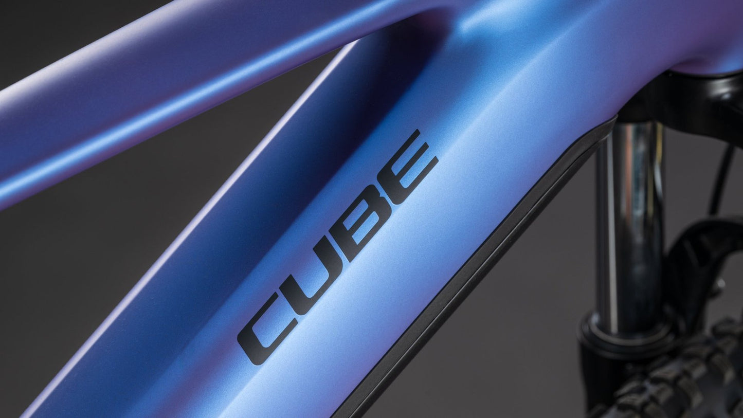 CUBE REACTION HYBRID ONE 800 eMTB BIKE 2026 BLUEIRIS' N 'REFLECT