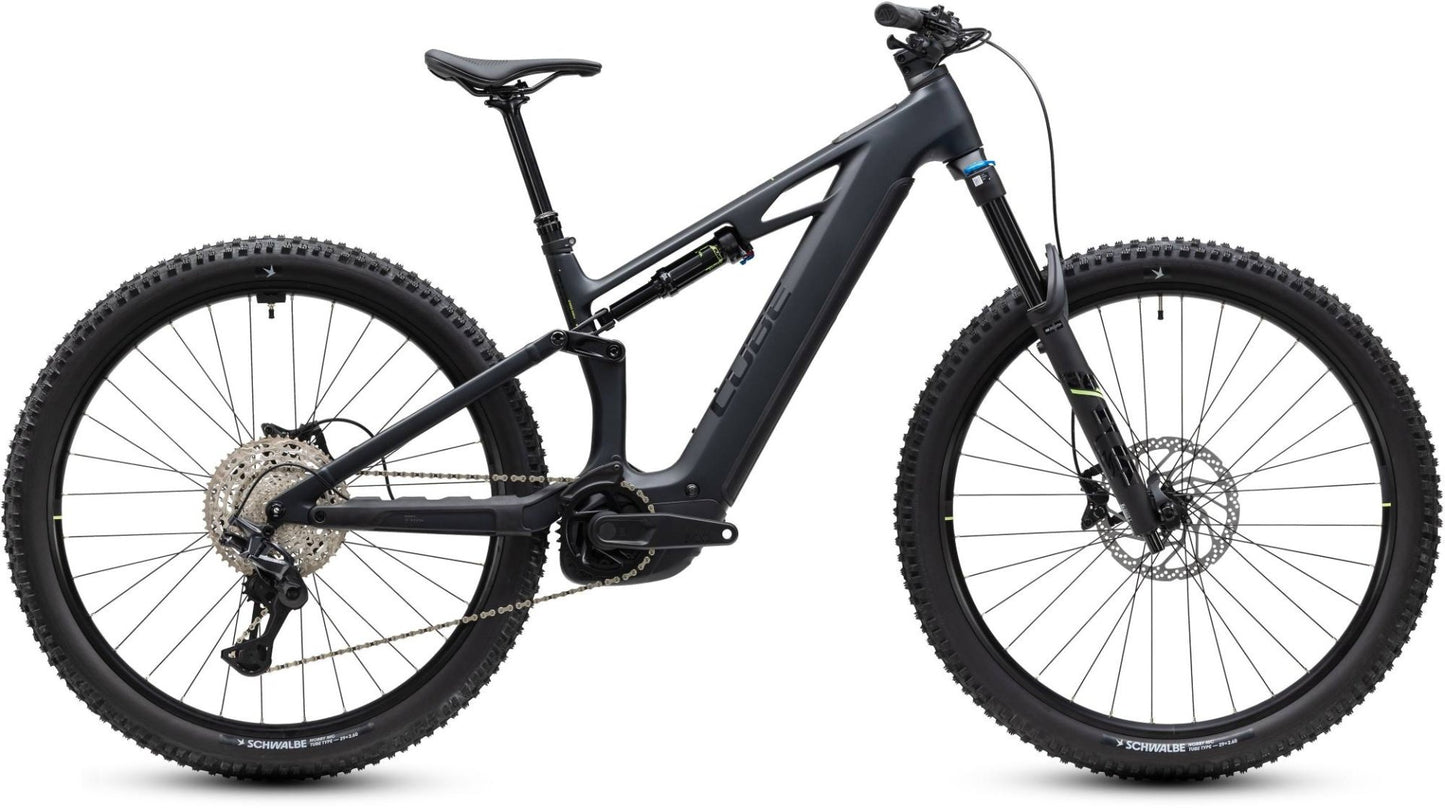 CUBE STEREO HYBRID ONE44 HPC RACE 800 eMTB BIKE 2027 COAL 'N' GREEN