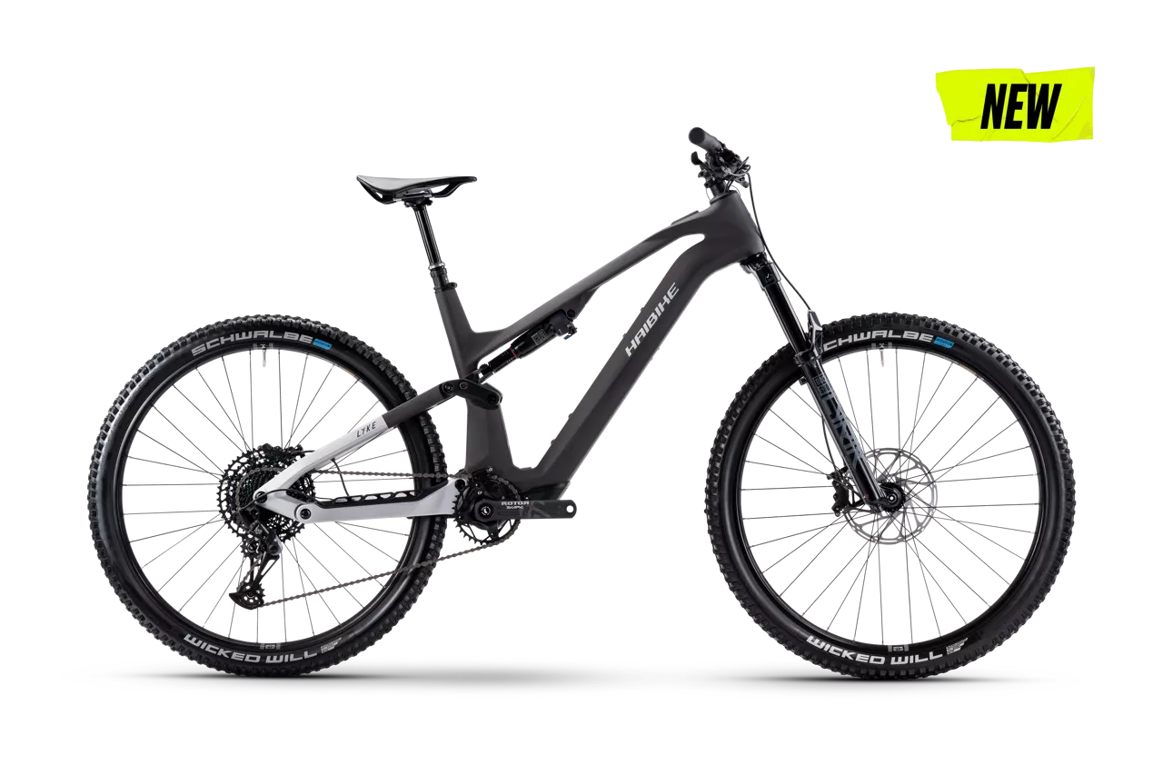 HAIBIKE LYKE CF 10 FULL SUSPENSION eMTB BIKE 2025 MATT CARBON/SILVER