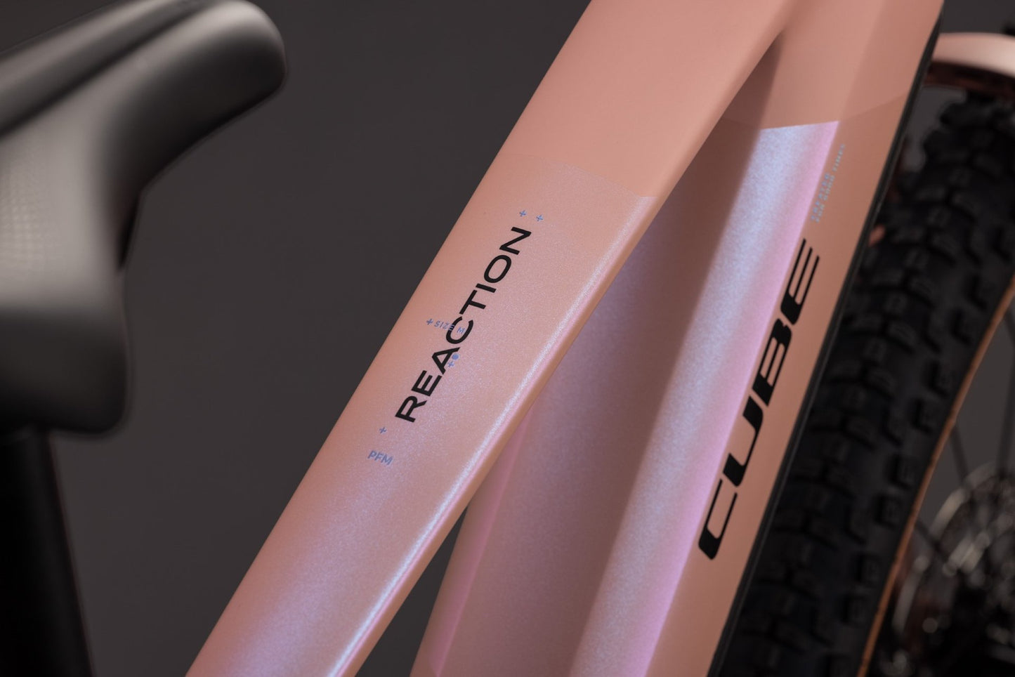 CUBE REACTION HYBRID PERFORMANCE 720 FE HARDTAIL eMTB BIKE 2027 RUBY 'N' BLACK
