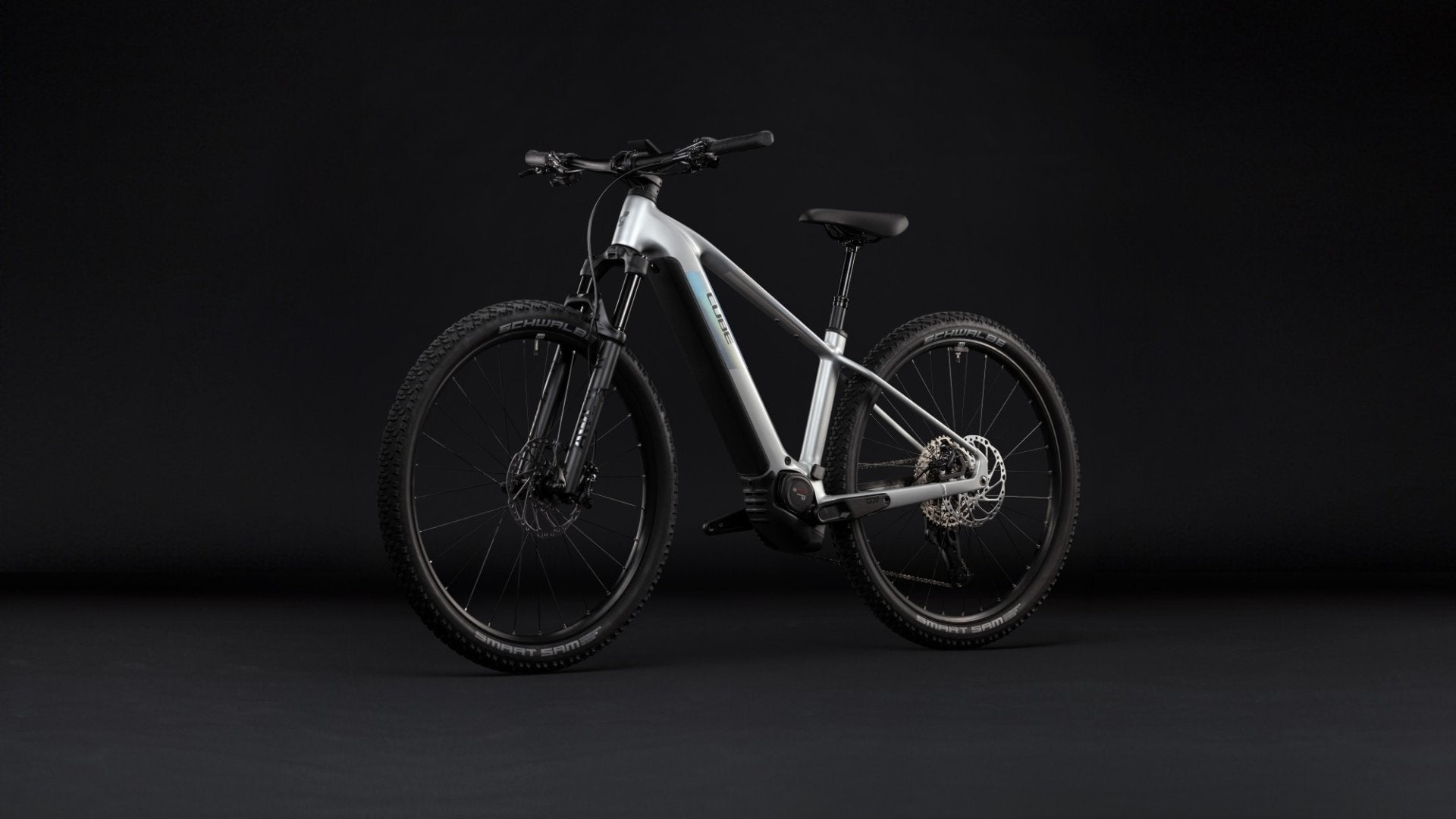 CUBE REACTION HYBRID SLX 800 HARDTAIL eMTB BIKE 2027 PLATINUM 'N' REFLEX