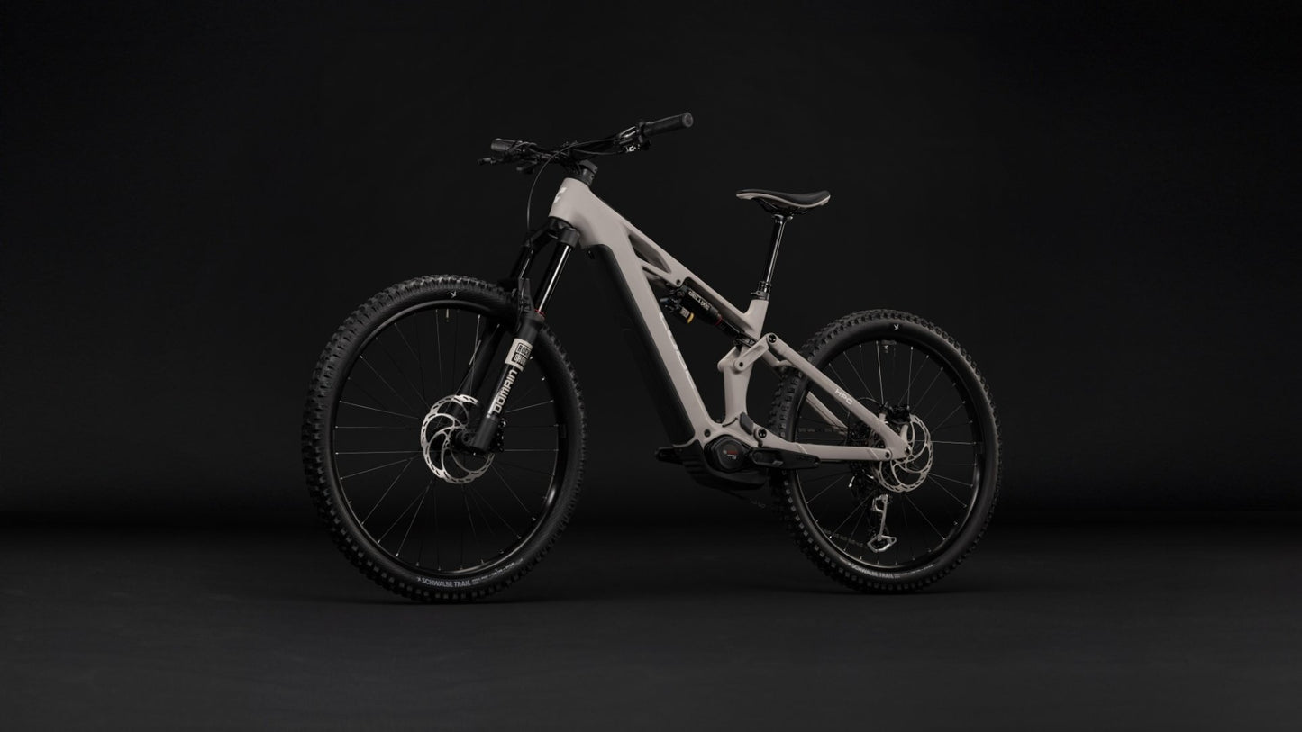 CUBE STEREO HYBRID ONE77 HPC RACE 800 eMTB BIKE 2027 OATGREY 'N' YELLOW