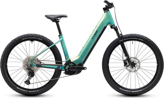 CUBE REACTION HYBRID PERFORMANCE 720 HARDTAIL eMTB BIKE 2027 MALDIVIAN 'N' BLACK (EASY ENTRY)