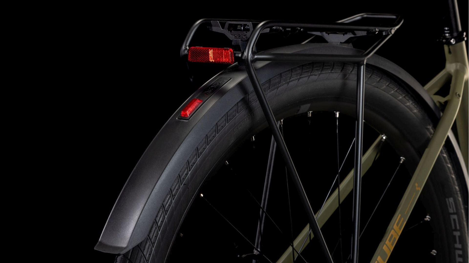 CUBE HYDE PRO FE LADY CITY BIKE 2025 DUSTYOLIVE' N 'GOLD