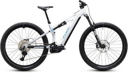 CUBE STEREO HYBRID ONE44 HPC PRO 800 eMTB BIKE 2027 METALLICWHITE 'N' BLUE