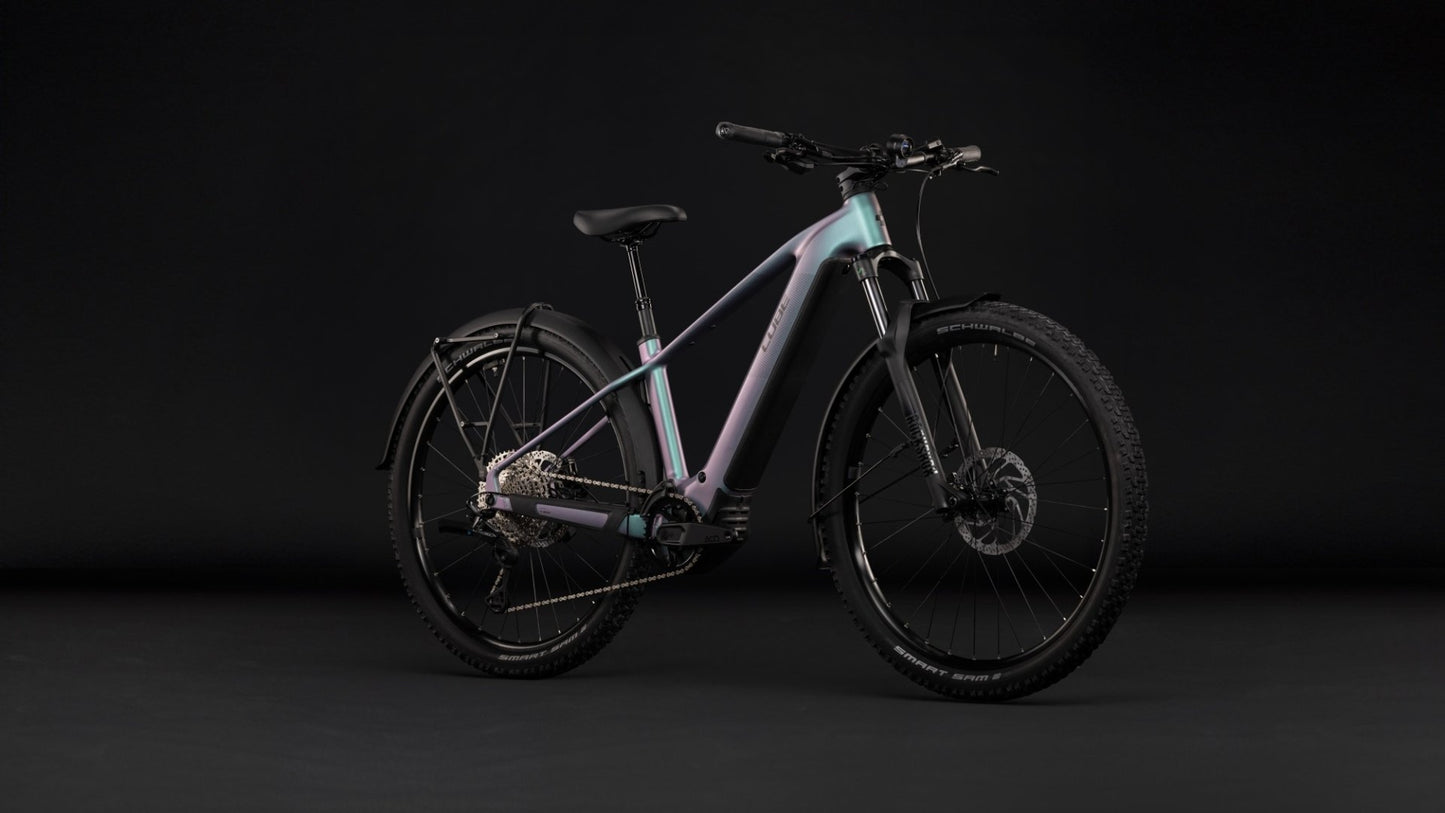 CUBE REACTION HYBRID PRO 800 FE HARDTAIL eMTB BIKE 2027 POLARLIGHT 'N' BLACK