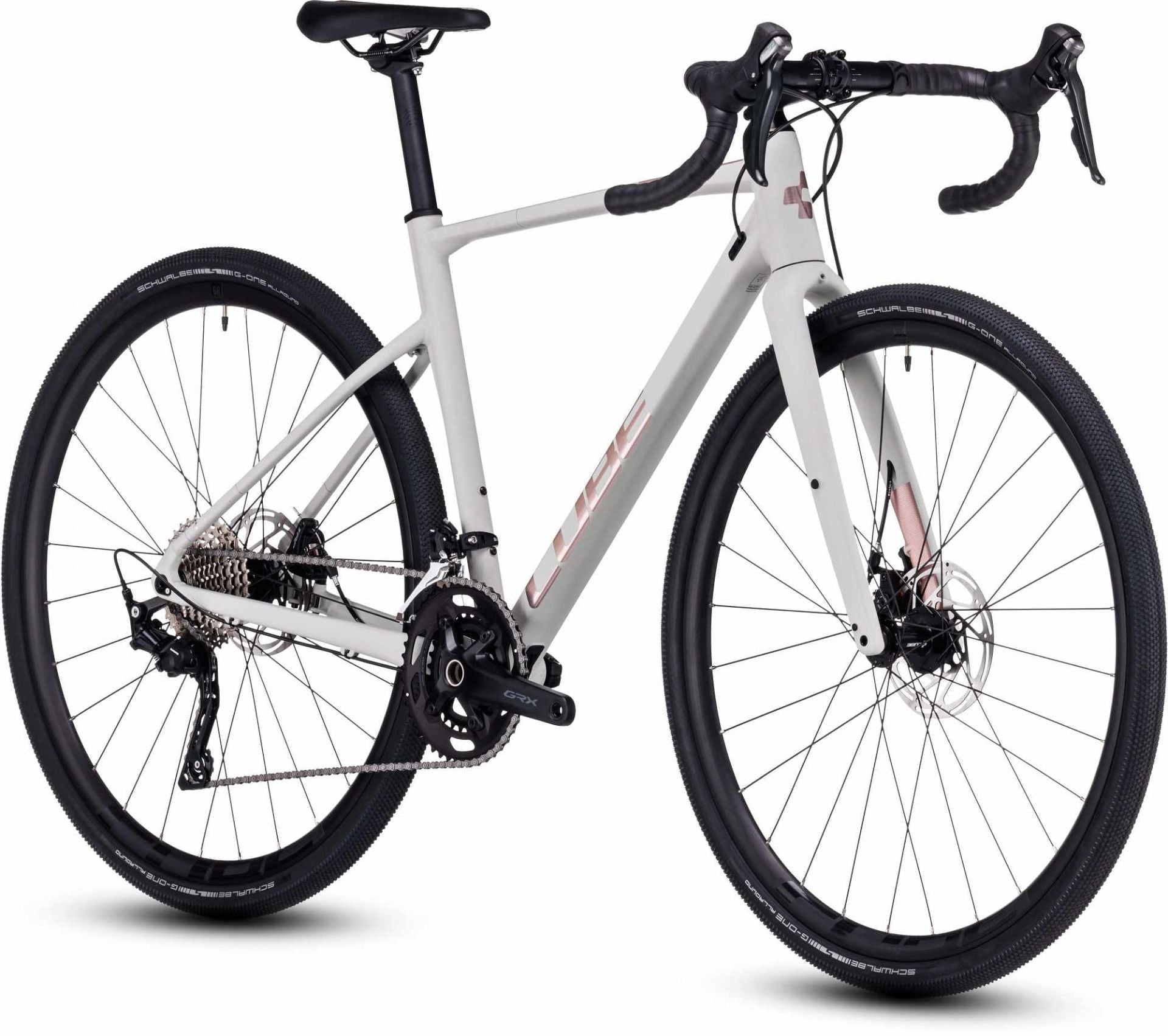 CUBE NUROAD WS GRAVEL BIKE 2023 - LIGHTGREY 'N' ROSE