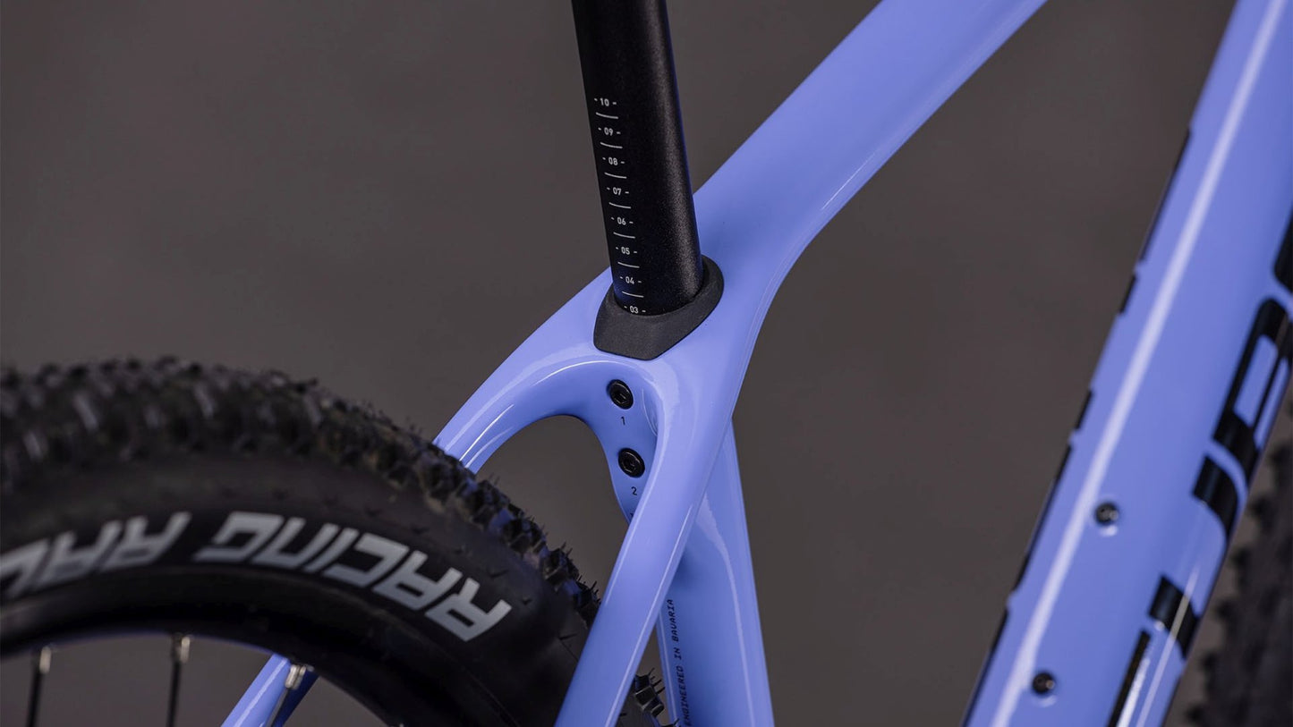 CUBE REACTION C:62 ONE HARDTAIL MTB BIKE 2026 LUCIDLILAC' N 'BLACK