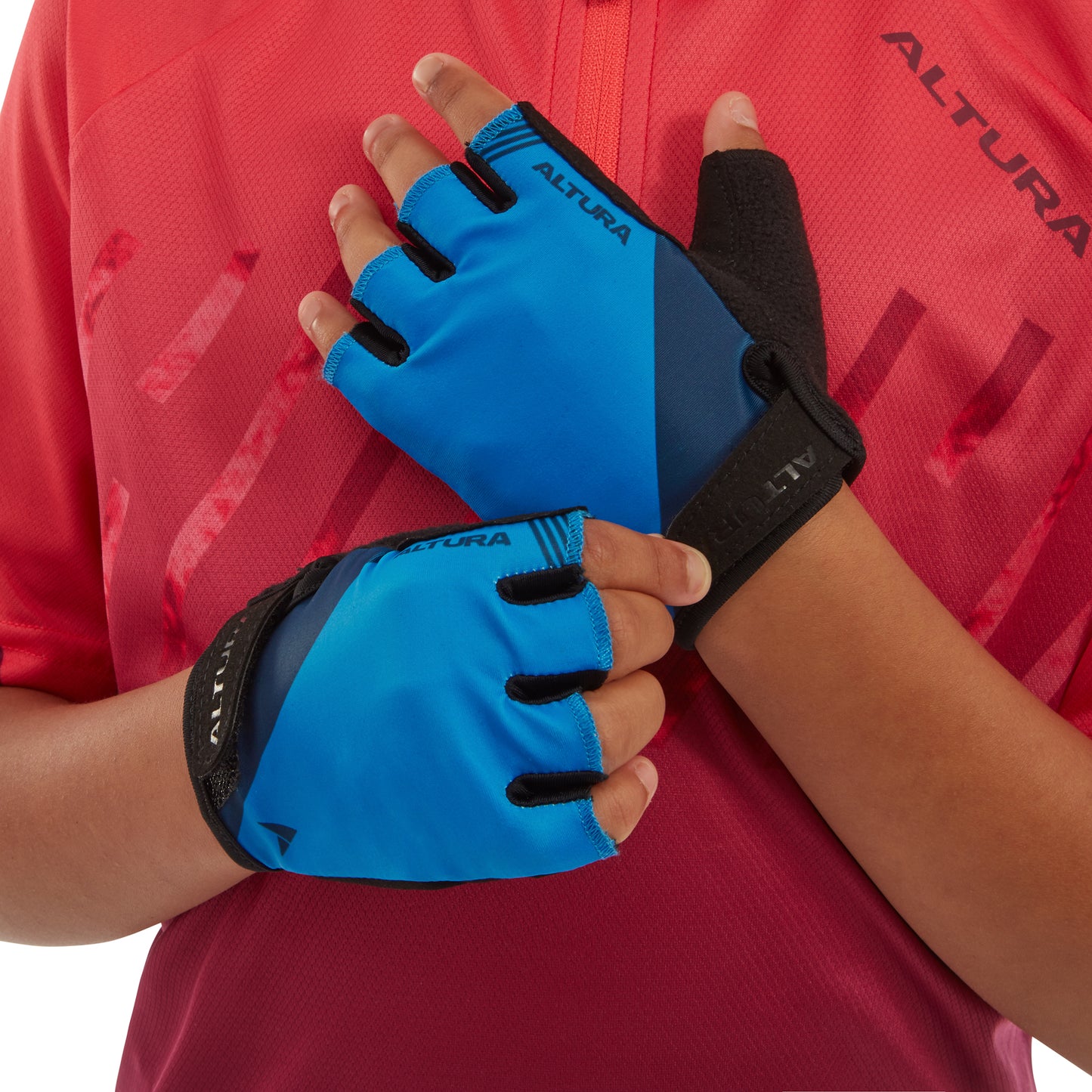 ALTURA KID'S AIRSTREAM CYCLING MITTS BLUE