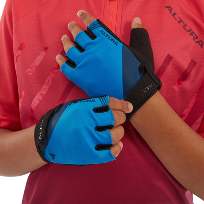 ALTURA KID'S AIRSTREAM CYCLING MITTS BLUE