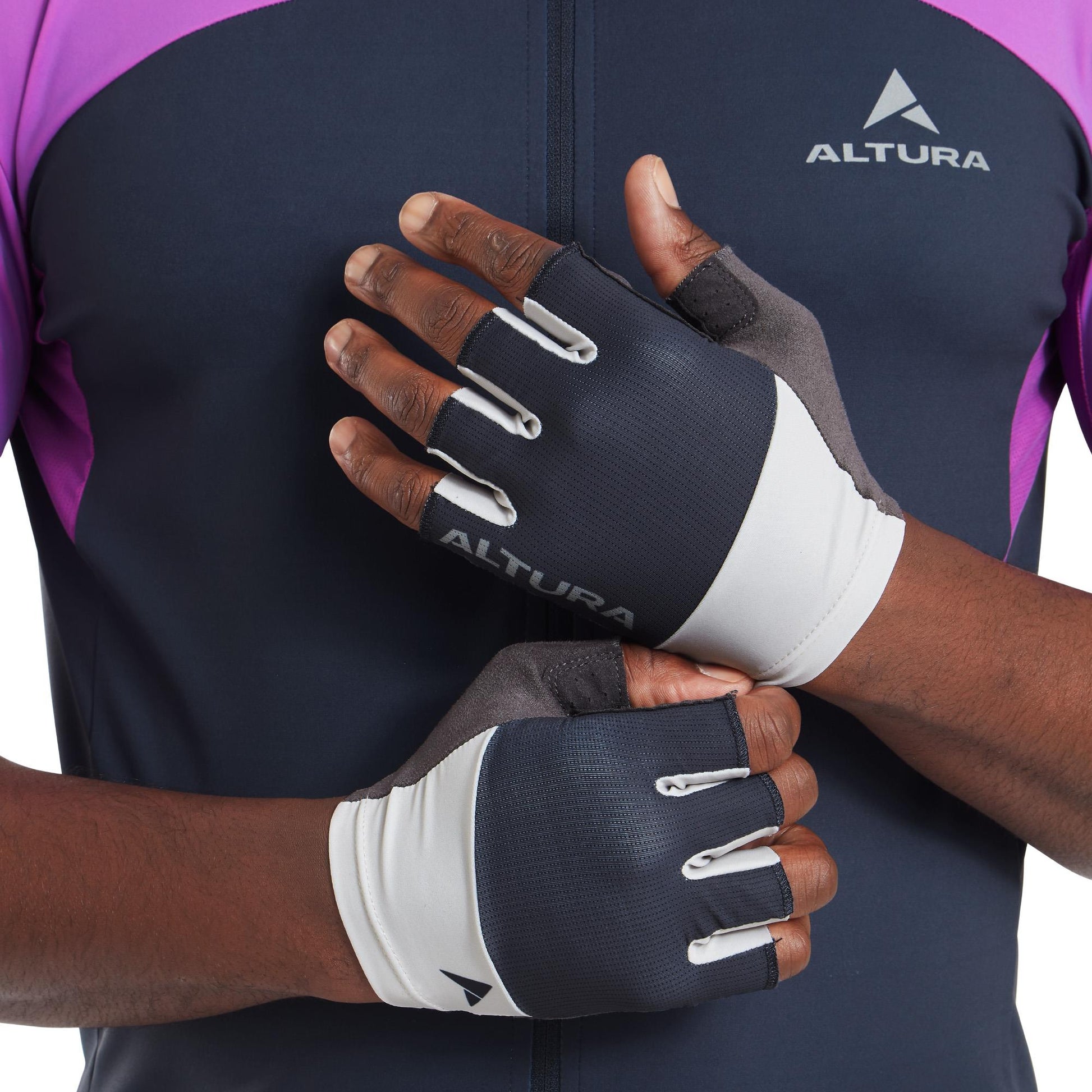 ALTURA AIRSTREAM UNISEX CYCLING MITTS NAVY