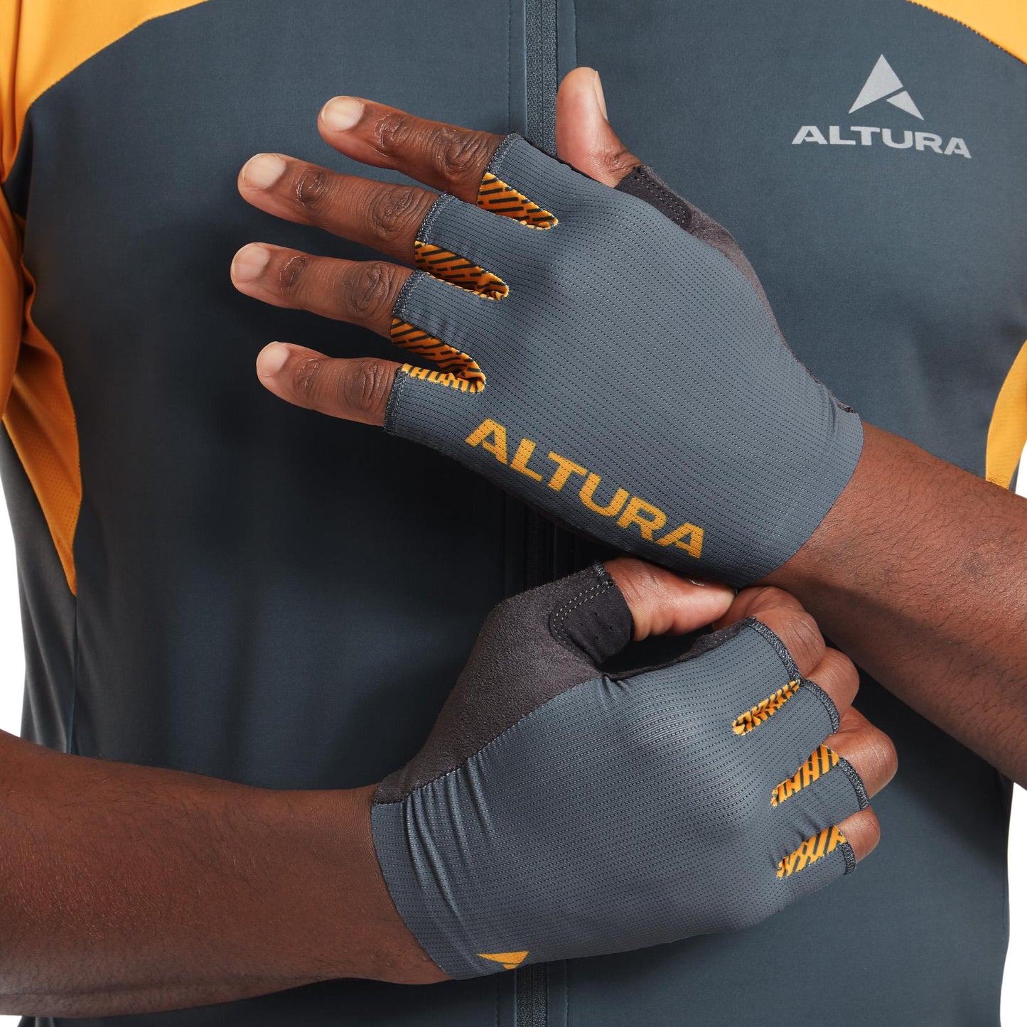 ALTURA PROGEL UNISEX CYCLING MITTS SLATE GREY