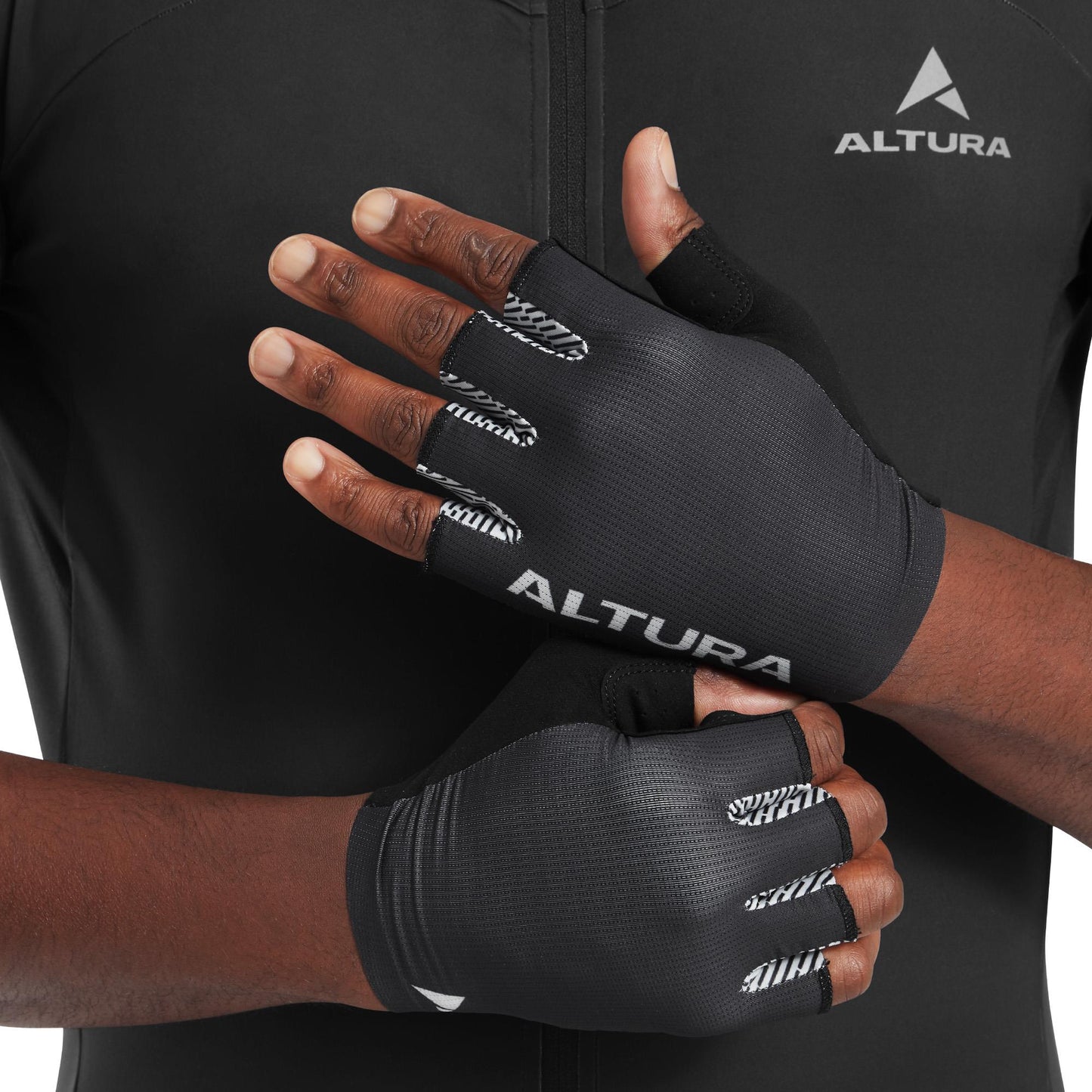ALTURA PROGEL UNISEX CYCLING MITTS BLACK