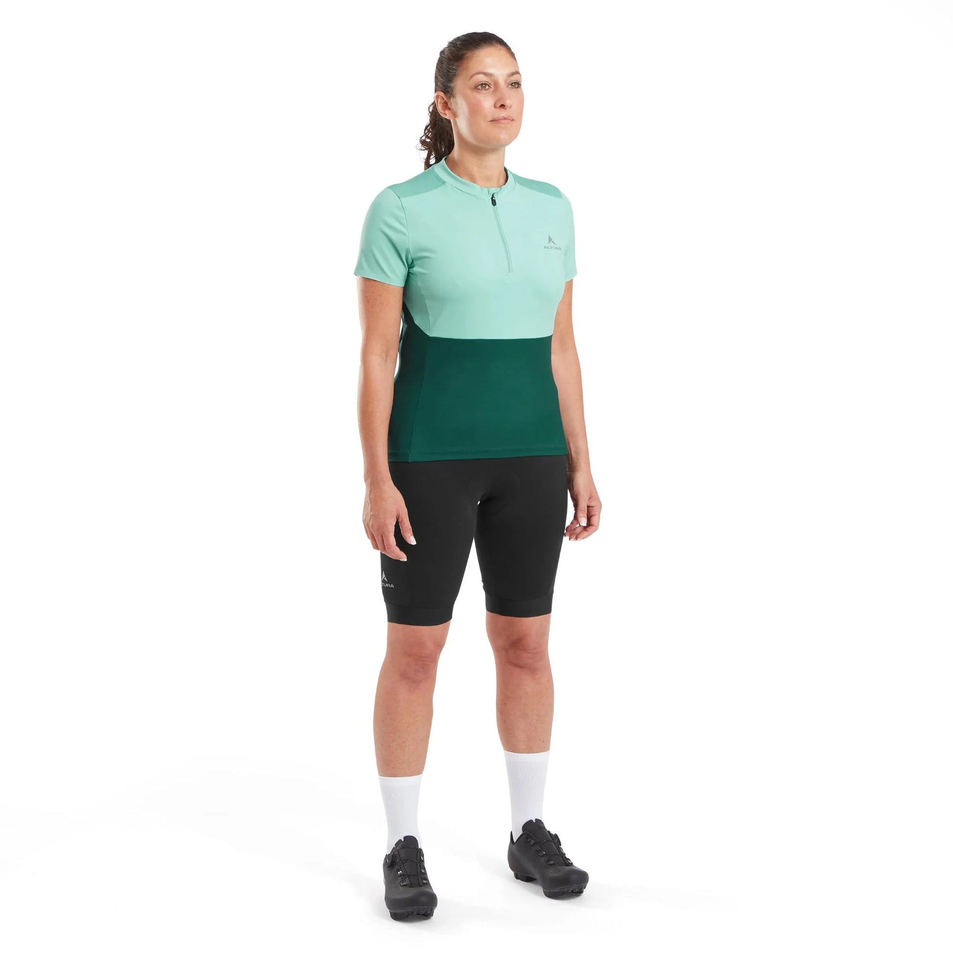ALTURA AIRSTREAM WOMEN'S SHORT SLEEVE CYCLING JERSEY FOREST GREEN