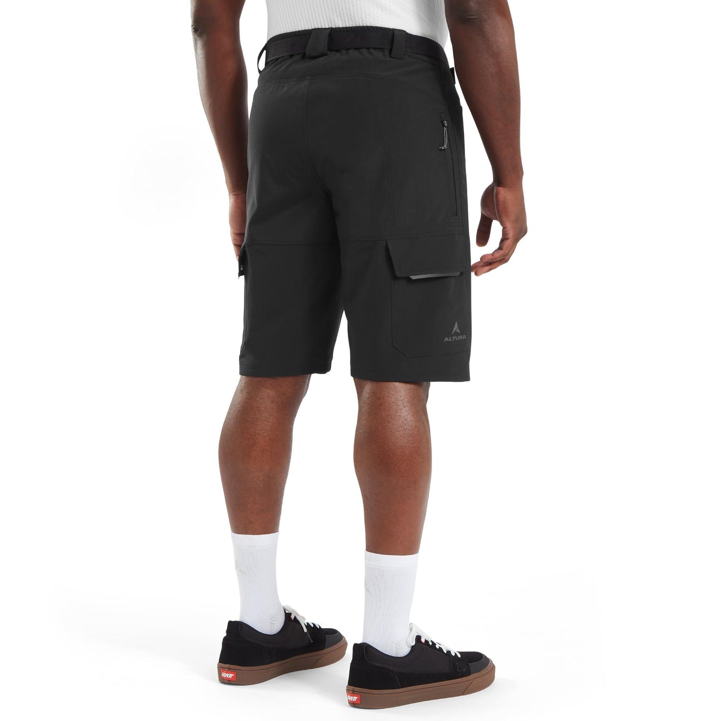 ALTURA ESKER CARGO BAGGY SHORTS + LINER BLACK