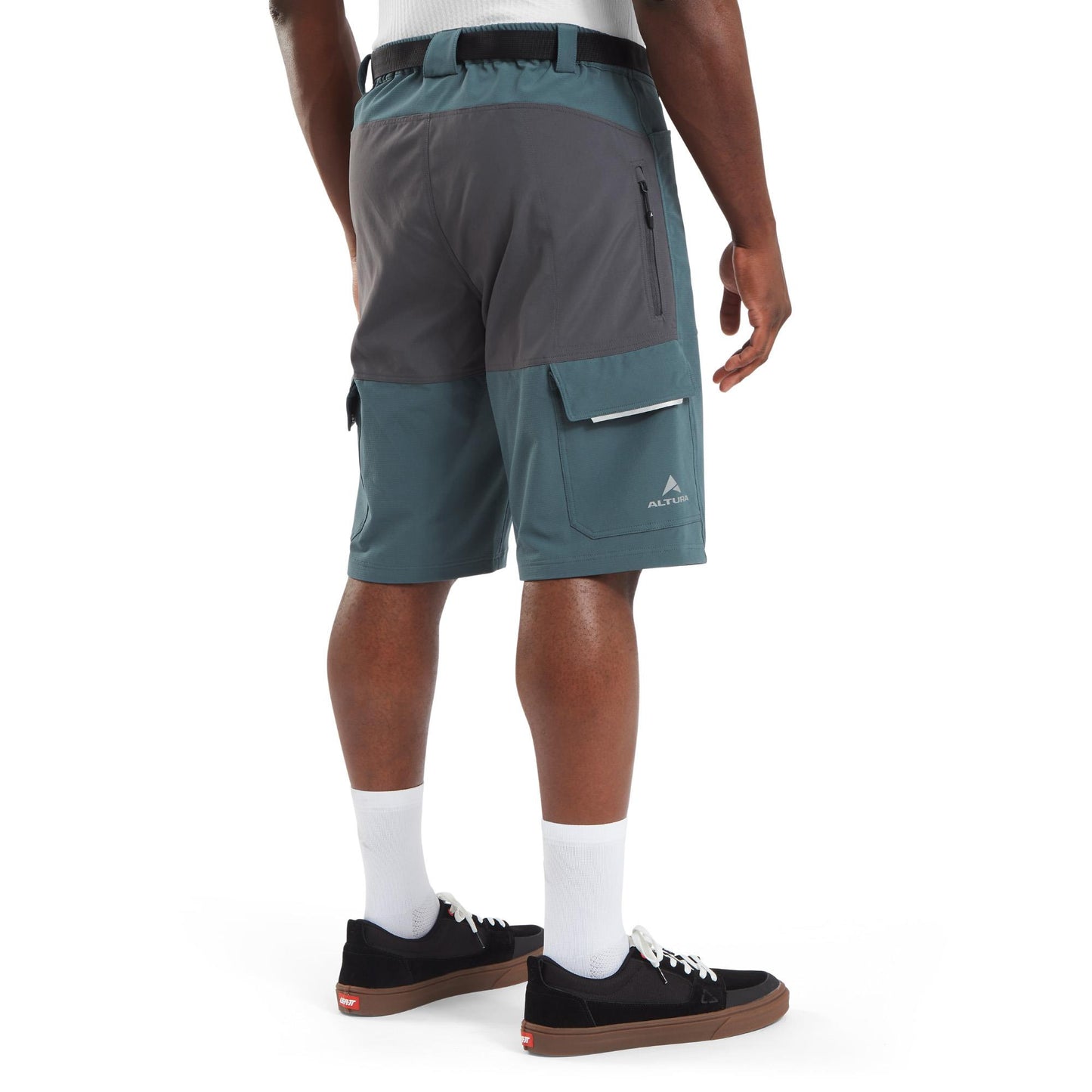 ALTURA ESKER CARGO BAGGY SHORTS + LINER BRICK SLATE GREY