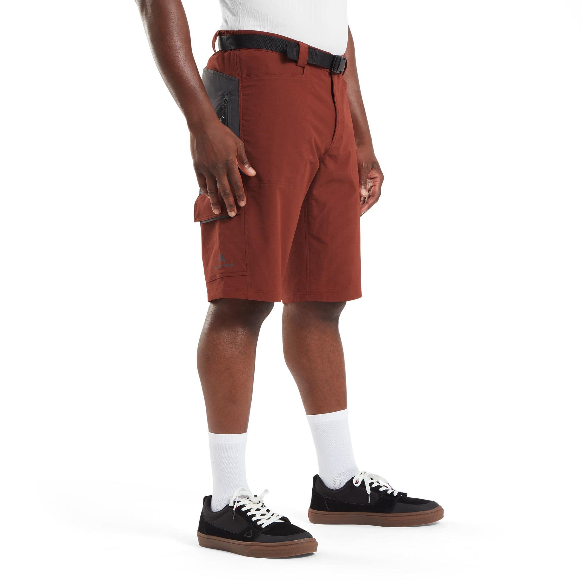 ALTURA ESKER CARGO BAGGY SHORTS + LINER BRICK RED