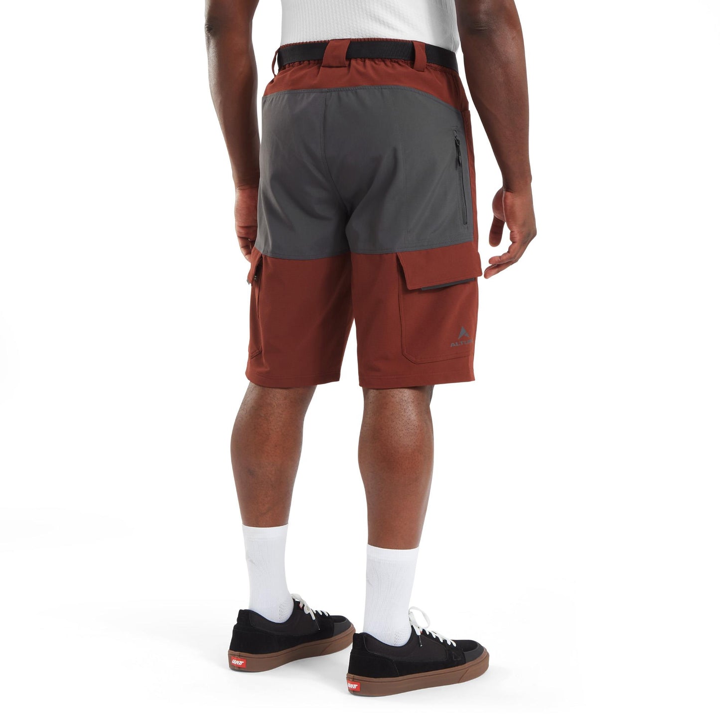 ALTURA ESKER CARGO BAGGY SHORTS + LINER BRICK RED