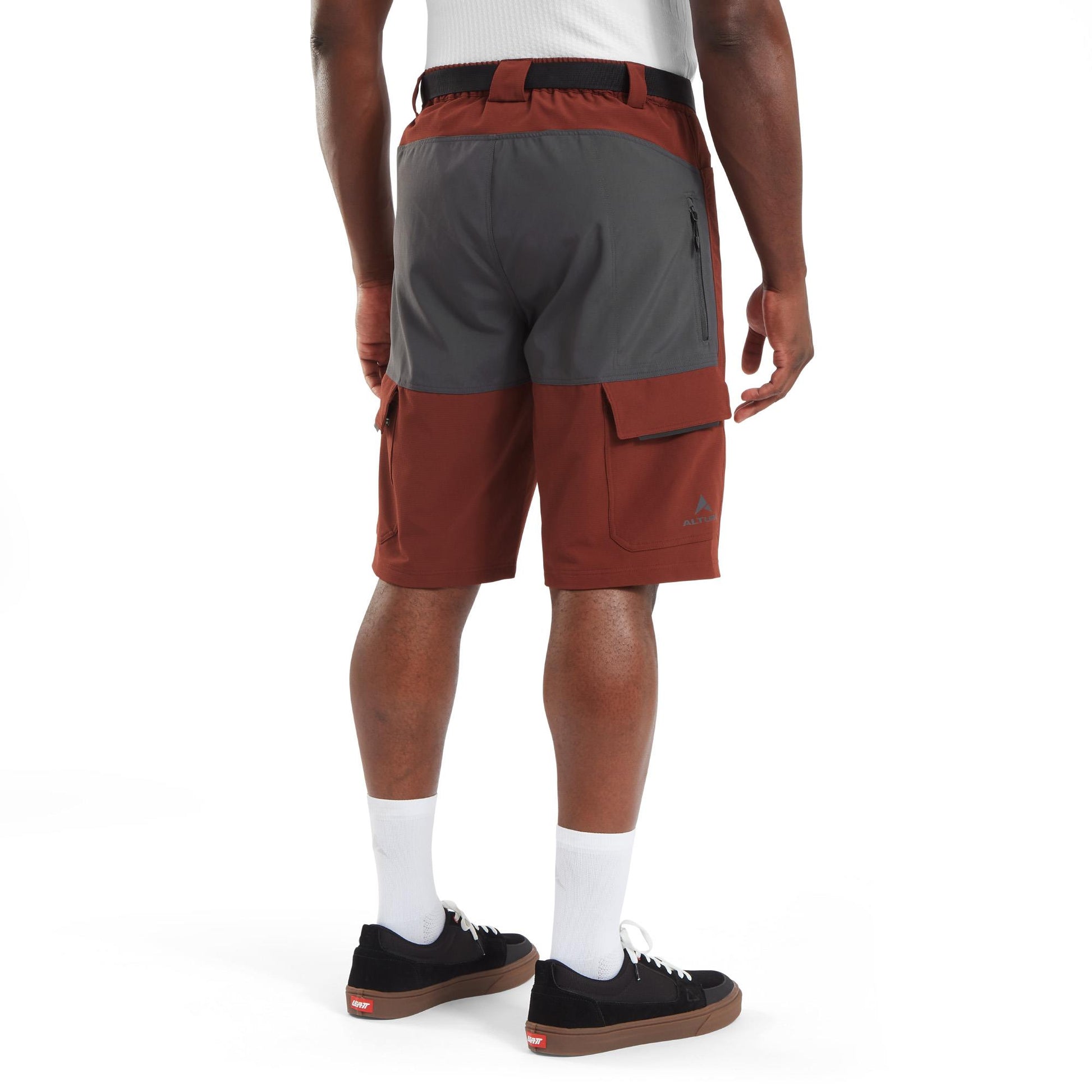 ALTURA ESKER CARGO BAGGY SHORTS + LINER BRICK RED