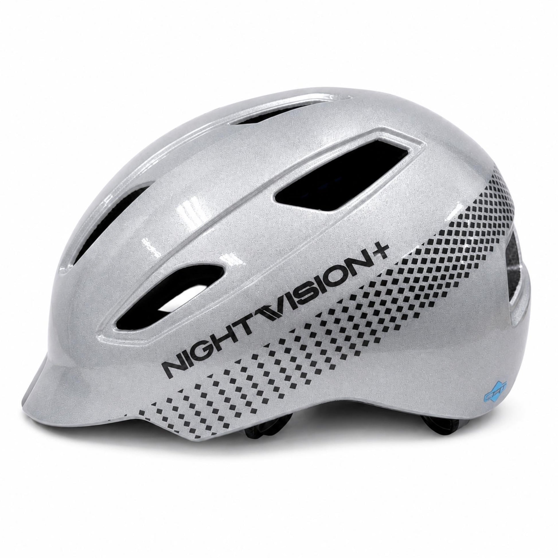 ALTURA NIGHTVISION PLUS CYCLING HELMET GLOSS SILVER REFLECTIVE
