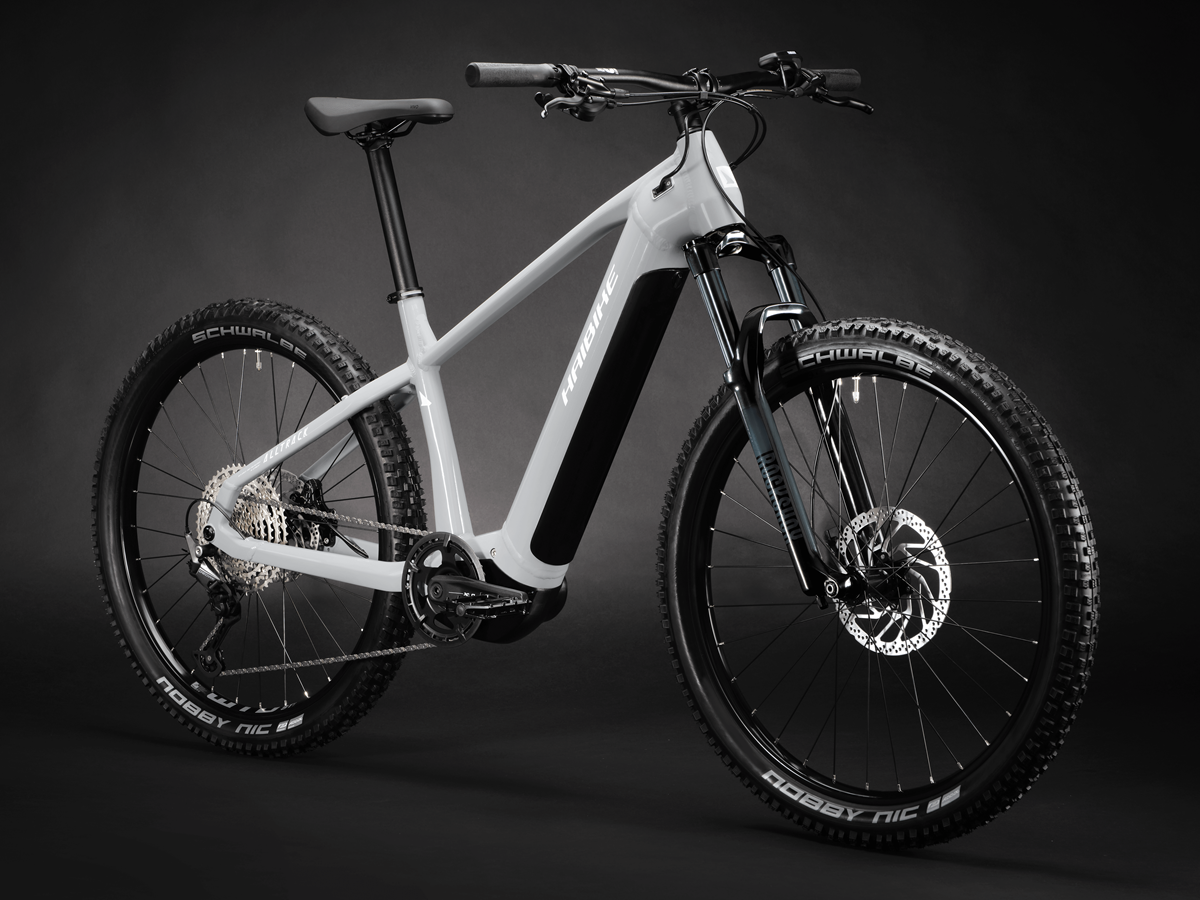 HAIBIKE ALLTRACK 7 HARDTAIL eMTB BIKE 2025 GLOSS URBAN GREY/WHITE