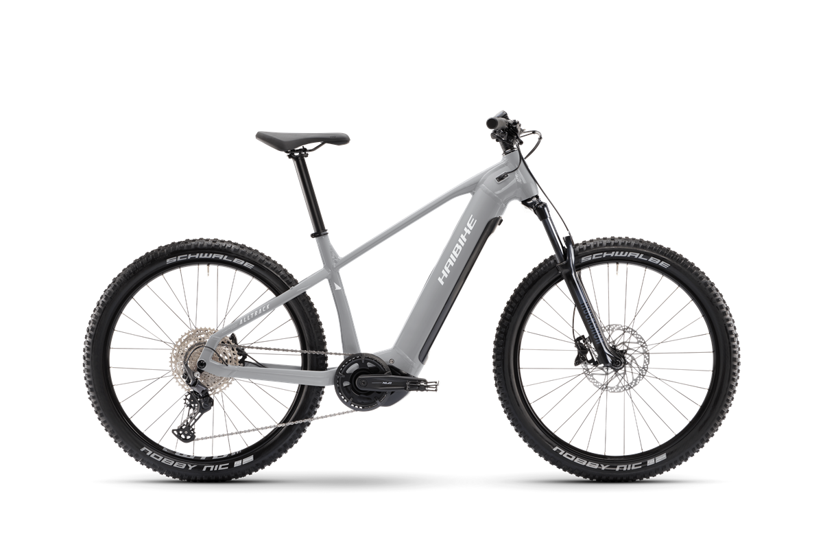 HAIBIKE ALLTRACK 7 HARDTAIL eMTB BIKE 2025 GLOSS URBAN GREY/WHITE