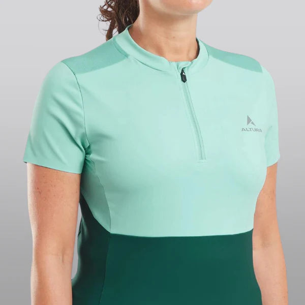 ALTURA AIRSTREAM WOMEN'S SHORT SLEEVE CYCLING JERSEY FOREST GREEN