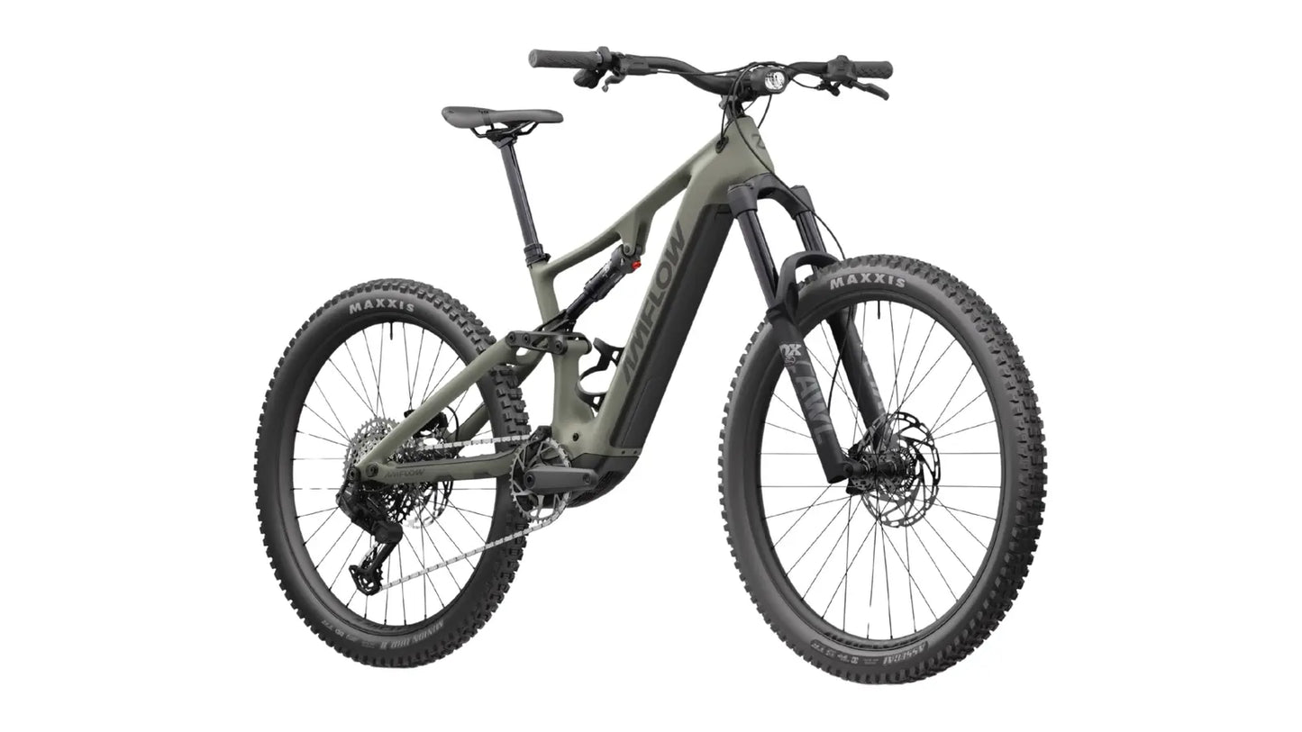 AMFLOW PR CARBON FULL SUSPENSION eMTB BIKE 2027 MOSS-GREEN