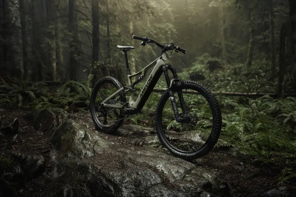 AMFLOW PR CARBON FULL SUSPENSION eMTB BIKE 2027 MOSS-GREEN